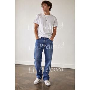 Levi’s Big E Red Tab Jeans 90s Relaxed Straight Leg Med Wash Denim USA 31 x 32